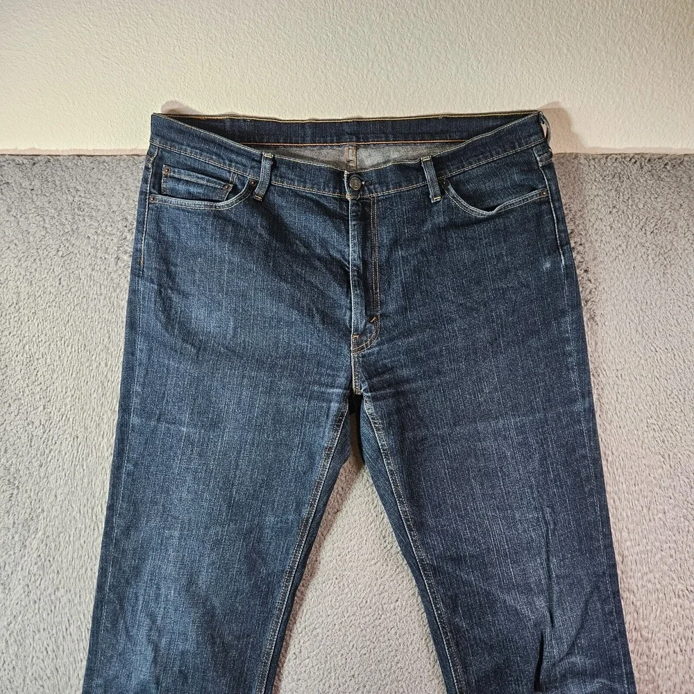 Levi's 541 Jeans Men 42‎ x36 Zip Fly Dark Wash Straight Leg